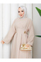 Pens Accessory Belt Detailed Hijab Dress Rc6051 - 6