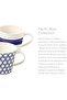 Mug - Pacific Blue Collection 6 Piece Mug Set - Porcelain Tableware - Perfect for Coffee, Tea and Hot Chocolate - 400ml - 6
