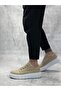 Aba0666 Cream High Sole Men's Casual Shoes