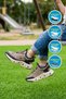 Minican Bxz001 F Sand-Black Wide Fit Boys' Sports Shoes