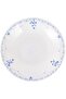 8.5" Opalware Soup Plate- RF12216 White Plate with Elegant Floral Print Dishwasher and Microwave Safe, Perfect for Soups