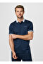 Blue Pure Cotton Men Premium Polo T-Shirt - 4