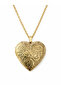 Gold Color Patterned Women's Memory Necklace 316L Stainless Steel Openable Gift - 7