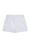 Basic White Shorts with Elastic Waistband - 2