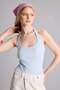 Fitted Camisole Halter Neck Cotton Undershirt H8088Ax26Sm - 3