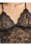 Pack of 4 - Lace Non Padded Non Wired Bralette, Brief, Shorts and Robe Set - 7