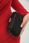 Black Glitter / Chupra Women's Wedding Evening Dress Event Clutch Bag - 5
