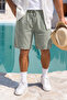 Premium 100% Cotton Lace-Up Men's Shorts – Relax Fit Summer Old Money Shorts