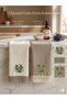 Box of 4 Embroidered Kitchen Towels for Dowry Gifts