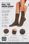 Women's Brown 6-Piece Cotton Boxed Elasticless Socks, Diabetic-Friendly, Seamless, Non-Marking, Long, Non-Tightening Socks - 2