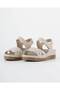 Women's Anatomical Sandals with Adjustable Straps, Comfortable for Summer, Daily Use, Beige Faux Leather