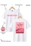 Pink Martini Concept Front and Back Printed Unisex 100% Cotton Regular Fit T-Shirt