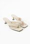 Anna Women's Flip-Flop Heeled Slippers – Square Toe Thin Heel Casual Stylish Summer Sandals