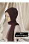 Bitter Brown Single Model Ready-Made Veil Ready-Made Shawl Ready-Made Turban