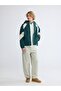 Loose Fit Color Blocked Men's Jacket - 2