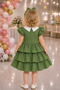 264 Girls' Stylish Ruffle Detailed Dress - 6