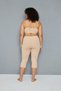 4 Pieces of Cotton Plus Size Combed Cotton Leggings, Knee-Length Leggings, Soft Leggings, Capri Leggings - 4
