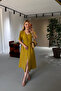 Premium Series Buttoned Fat Green Tencel Dress