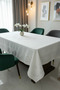 Thick Textured Water Repellent Tablecloth Stylish Jacquard Living Room Dining Table Cover - 4