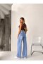 Stone Washed Straight Full Fit Zero Rise Denim Pants - 2