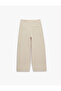 Normal Waist Modal Wide Leg Pleated Trousers - 4