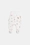 Natural Modal Cotton Newborn Baby Booties Bottom L Forest - 3