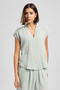 Janet Women's Short Sleeve Blouse Green - 2
