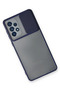Ilkeshop New Galaxy A33 5g Case Palm Frosted Camera Sliding Silicone (111912) - Navy Blue - 3