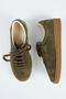 Palminteri Men's Genuine Leather Lace-Up Khaki Sneakers