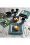 Kiesling 16 Piece Dinnerware Set, Turquoise - 3