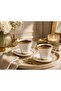R'Eyla X Rivadossi Sandro Milano Gold Detailed Turkish Coffee Cup Set – Premium Porcelain Set for 2 People - with Special Leather Box Gift - 6