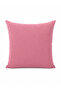 Pink Soft Textured 43 X 43 cm Pillow Cover with Hidden Zipper - 2