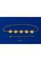 Sea Shell Women's Waist Cord with Gold Chain Detail Adjustable Belt - 3