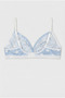2-Piece Blue, White Cotton / Elastane Girls' Polka Dot Bralette Set Lcvictoria - 3