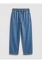 Vizyon New Season Elastic Waist Balloon Fit Women's Jean Trousers - 5