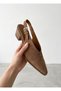 26Y9851 Genuine Leather Open Back Western Shoes for Women - 5