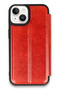 Gldisptm iPhone 14 Case Flip Cover (01130) - Red