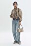 Snakeskin-print bomber jacket