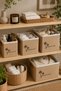 Jute Closet Organizer Storage Box 30X30X30 cm – Foldable Multi-Purpose Organizer Basket - 5