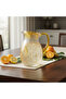 Decorative Clear Acrylic Beverage Jug with Yellow Leaf Print Artwork – 20 cm - 3