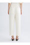 Lcw Vision Ecru Elastic Waist Women's Trousers - 8