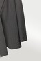 Dark Gray Women's Jacket with Tie Detail on the Front - 5