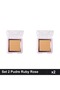 Set 2 Pudre Compacte Ruby Rose PC50, Pudra Facială Fixare Machiaj