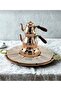 طقم إفطار نحاسي (إبريق شاي مع موقد 2+1 لتر)