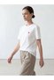 Lcw Comfort Crew Neck Heart Embroidered Women's T-Shirt