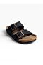 Women's Double Buckle Comfortable Anatomical Cork Sole Daily Slippers - 4