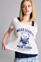 Boxy Fit Boat Neck Printed Short Sleeve T-Shirt H8921Ax26Hs