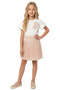 Girl's Floral Appliqué T-Shirt and Polka Dot Pleated Skirt 2-Piece Set 2-5 Years Old - 4