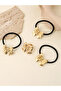 Pack of 4 - Golden Bow Hair Tie - 5