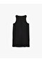 Bow-Tie Stone Detailed Crew Neck Sleeveless Dress - 2